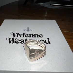 Last VW ring for sale Vivienne Westwood .925 silver knuckleduster hinged ring XL